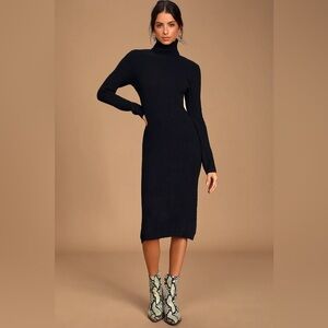 Black LuLus sweater dress